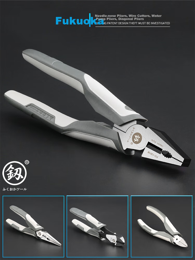 Jian Fukuoka Tools, Labor-Saving Multifunctional Wire Pliers, Tiger Pliers, Industrial-Grade Hand Pliers, 6 Inches 2