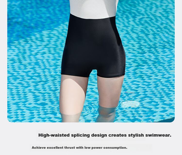PULASSI Women's Competitive Professional Swimsuit, Swimming Costume for Women, Khaki Black, Size L 2