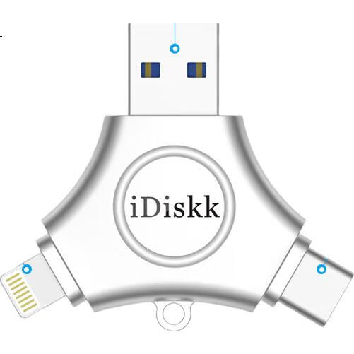 iDiskk 128GB MFi Certified USB Type-C флеш-накопитель для iPhone, Android, Apple