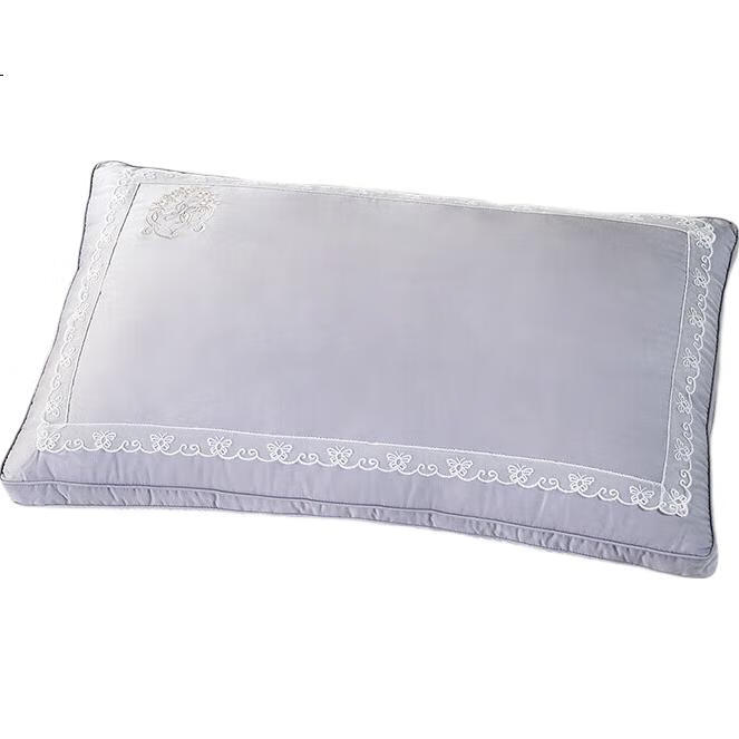 Подушка FUANNA Home Textiles, шелковая, дышащая, мягкая, с низким наполнителем, для взрослых, 70*45 см, 1 шт.
