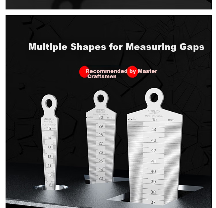 Mici Feeler Gauge, Stainless Steel Wedge Feeler Gauge, Conical Gauge, Hole Diameter Gauge, Plug Gauge, 1-15mm 4