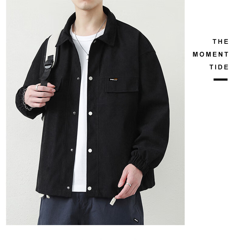 JEEP SPIRIT Men's Autumn Jacket Windbreaker Casual Men's Outerwear 3