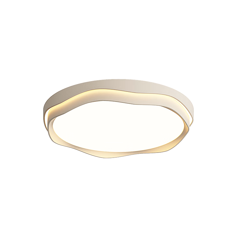 GUJIA LED Ceiling Light, Simple Cream Style, for Living Room And Bedroom, Eye Protection, Puri Light Source, Round-Shaped - Three Colors [Installation Included]