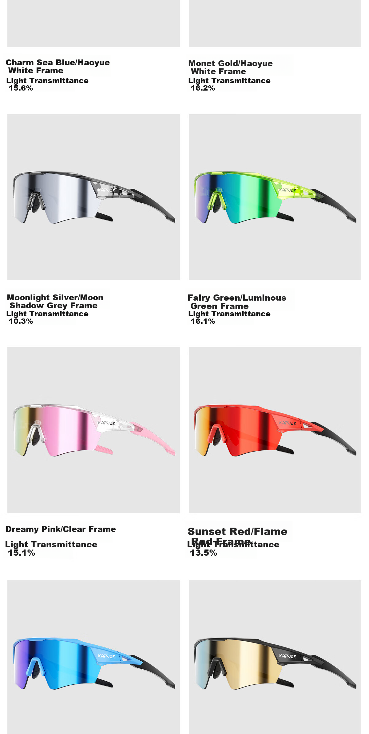 KAPVOE Dream-Chasing Wing Shadow Film Cycling Glasses with Photochromic Lenses for Day And Night Use, UV Protection Outdoor Sports Goggles 20