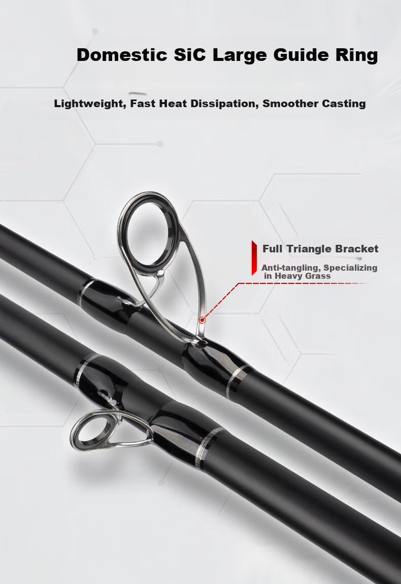 Taigek XXH Leiqiang Super Hard Long-Casting Heavy Fishing Rod, 2.28 Meters, Gun Handle, Right-Handed, Baitcasting Reel Set 3