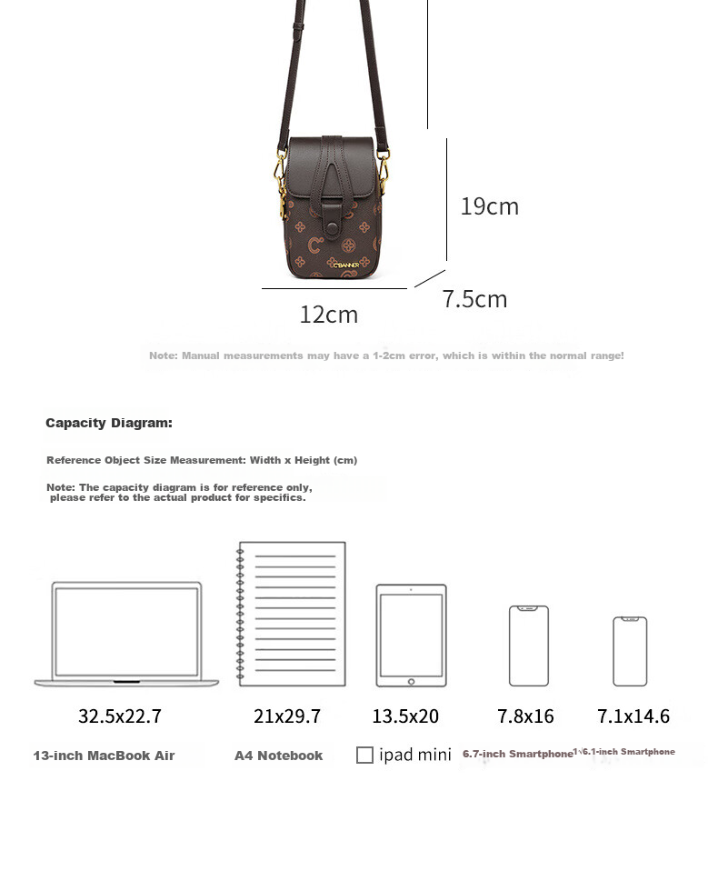 C.BANNER Women's Handbag, Light Luxury Phone Bag, Shoulder Crossbody Bag, Work Commute Birthday Mother's Day Gift, Practical Present for Mom 5