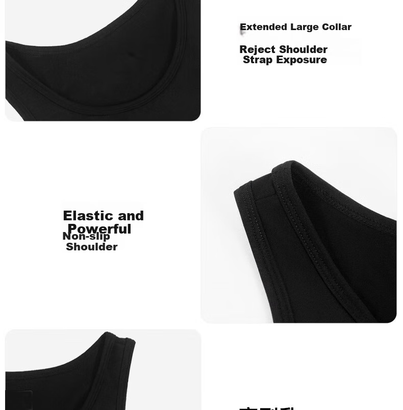 Bejirog Chest Binder, Bra for Large Breasts, Minimizing Vest, Chest Wrap for Women, Student Chest Shaper, Sports Bra 31