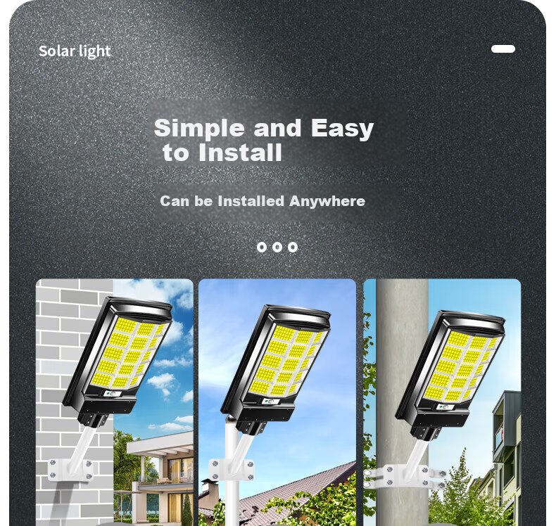 Bolanger Solar Outdoor Lighting, Garden Light, Rural Household High-Power Sensor, Ultra-Bright LED Waterproof Yard Street Light 21