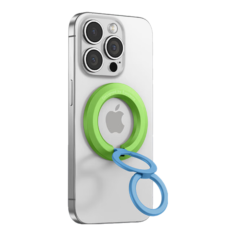 Shengwei [IP Color Clash] Double Ring Magnetic Phone Stand with Double-Sided Ring Holder, Magsafe Back Sticker, Universal 360-Degree Rotation, Suitable for Car Use, Compatible with Apple IPhone 17 Pro Max And Huawei