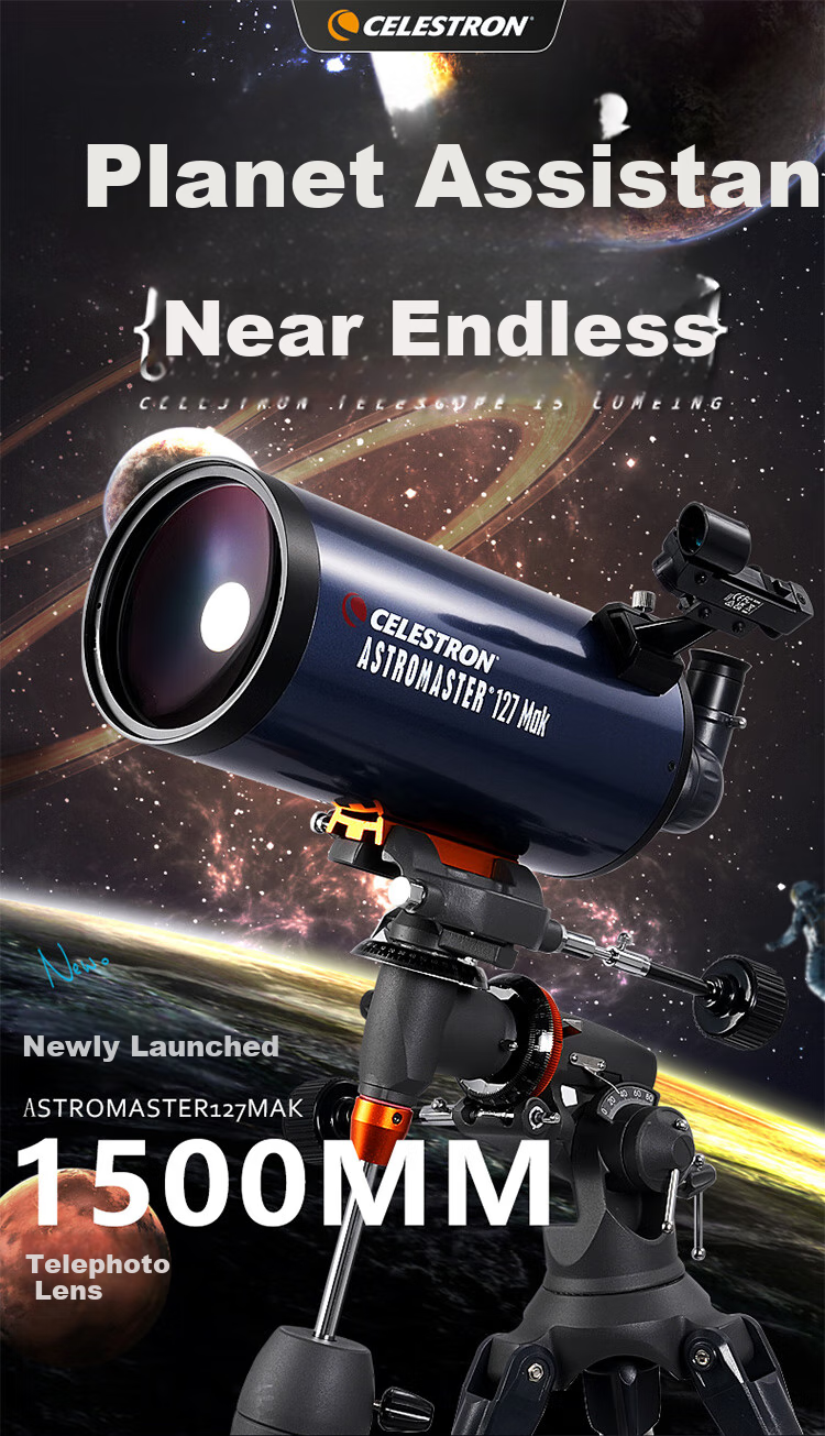 Xingtelang American Brand AM127 Makara Panoramic Telescope, Dual-Use High-Definition High-Magnification Large-Aperture Professional Astronomical Telescope 1