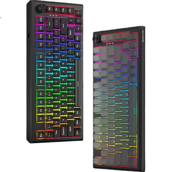 Игровая клавиатура REDRAGON RS82 RT с магнитными переключателями, алюминиевый корпус, RGB-подсветка, проводная, градиентно-серая