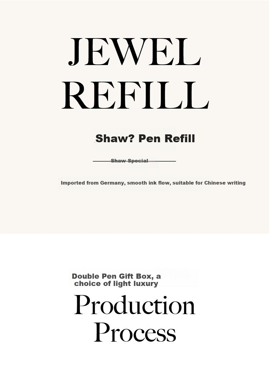 Bernard Shaw Refill Ballpoint Pen Refills, Black, Pack of 2 2