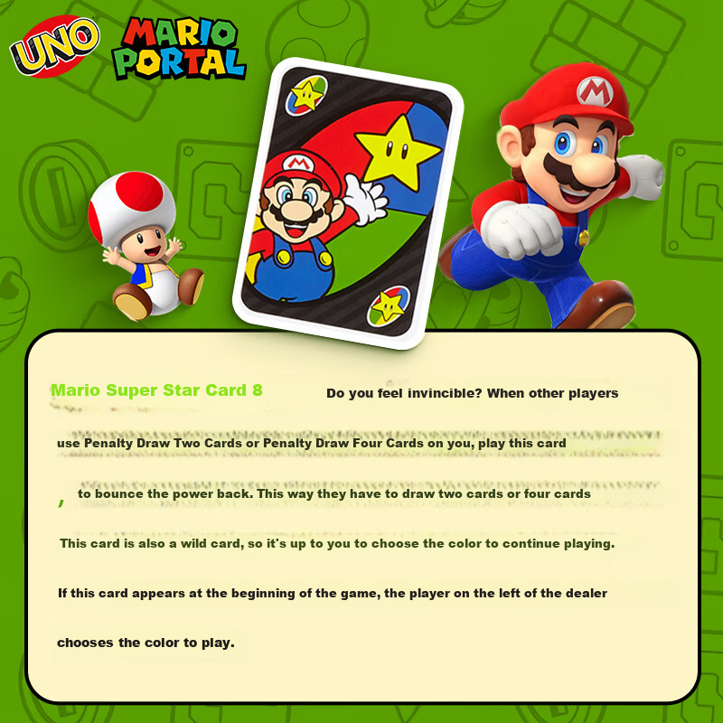 UNO [Official Mattel UNO] Birthday Gift Mario Card Game Toy Multiplayer Board Game DRD00