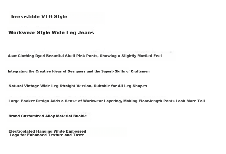 Dme [Sweet Cool Mountain Style] Spring And Autumn Asute-Dyed Nostalgic Multi-Pocket Wide-Leg Cargo Pants for Women, Denim Jeans 2