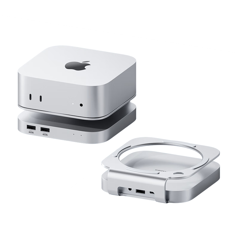 Hagibis Compatible with Macmini M4 Expansion Dock, Hard Drive Enclosure, USB4 Hard Drive Expansion, 40Gbps Mini PC Thunderbolt 4/5 Interface, Desktop Stand Accessory