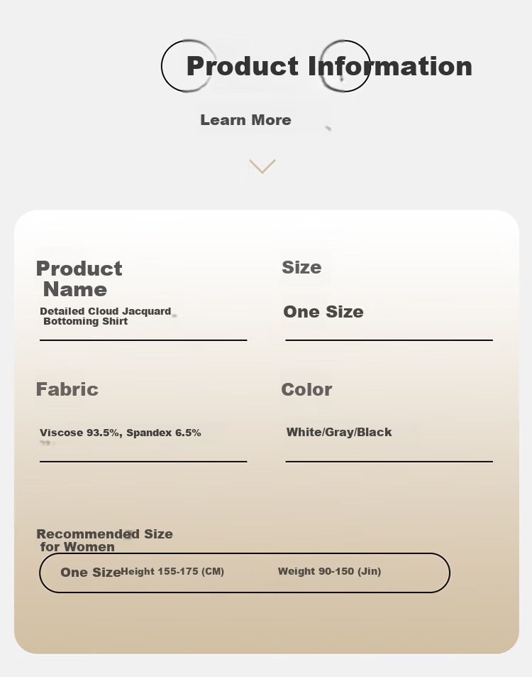 LangSha Base Layer, Spring And Summer Thin Style, Slim-Fit Waist-Cinching T-Shirt for Women, Warm Black And White Color, Slimming Round Neck Inner Wear, Long-Sleeve Top 11