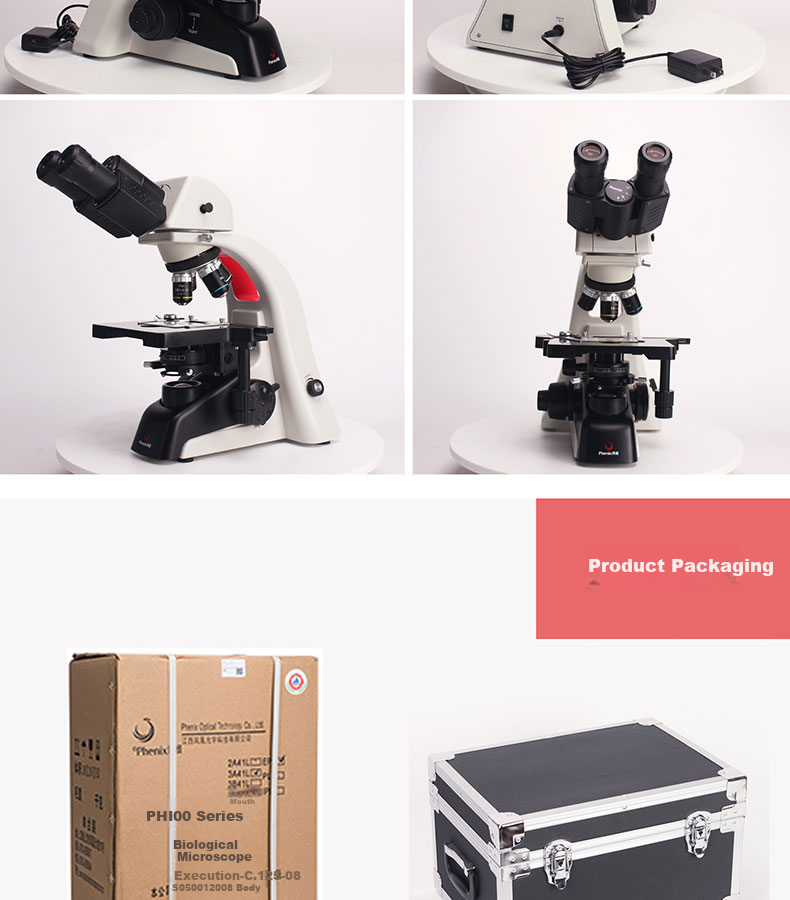 Phenix PH50-2A43L Biological Microscope, Binoculars, 1600x Magnification, Professional High Magnification, for Home And Laboratory Use, Bacterial Detectio 15