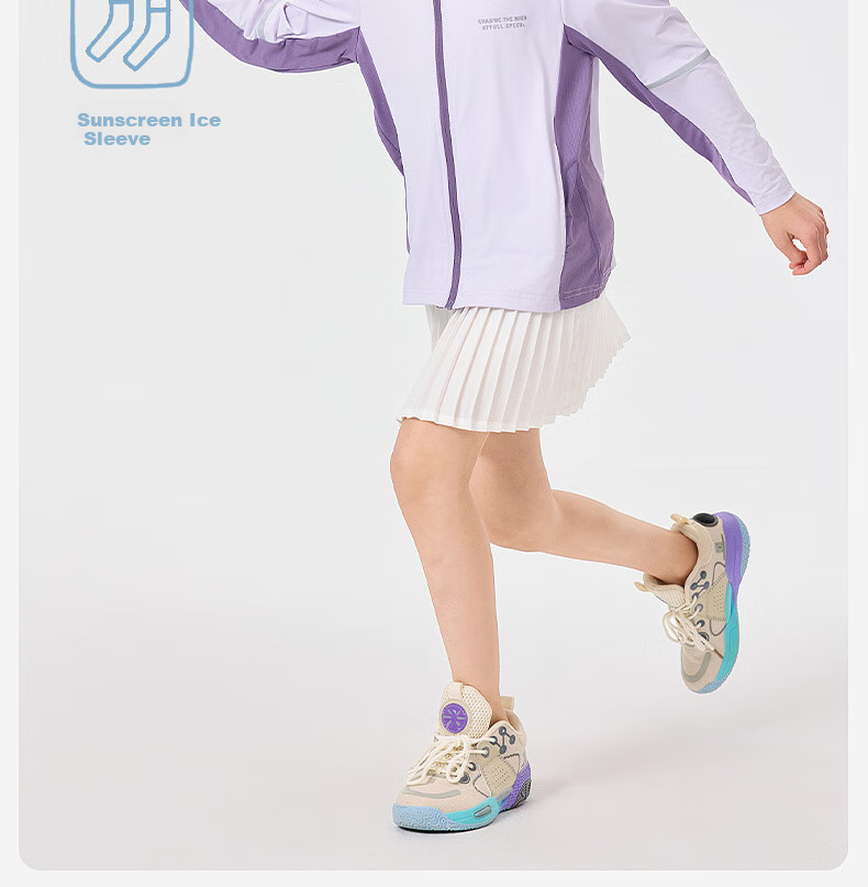 EBAER Children's Sun Protection Clothing Summer Style Boys Girls Lightweight Sun Protection Sportswear UPF50+ Lilac Purple 110 9