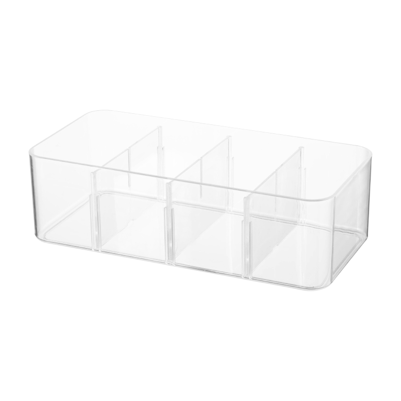 Imakara Transparent Wardrobe Drawer Divider, Underwear Organizer, Sock Separator, Multi-Layer Storage Box