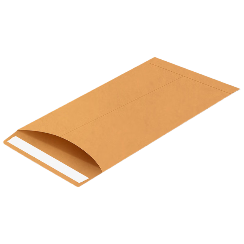 Mingyu Envelope Cash Bag Kraft Paper Storage Bag Thickened Money Salary Year-End Bonus Red Packet Ten Thousand Yuan Money Envelope File Storage Bag Small Size 100 Pieces Pack