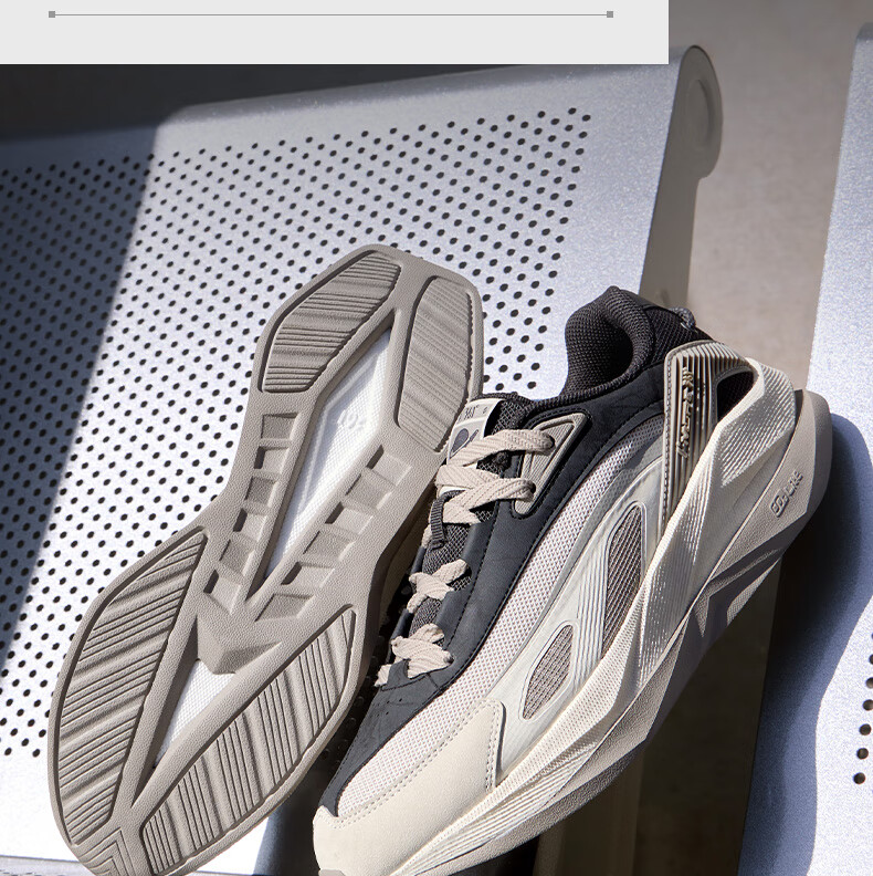 361° Spaceship Men's Sports Shoes Autumn Thick Sole Retro Casual Running Outdoor Cushioning Shoes 672536701-2 10