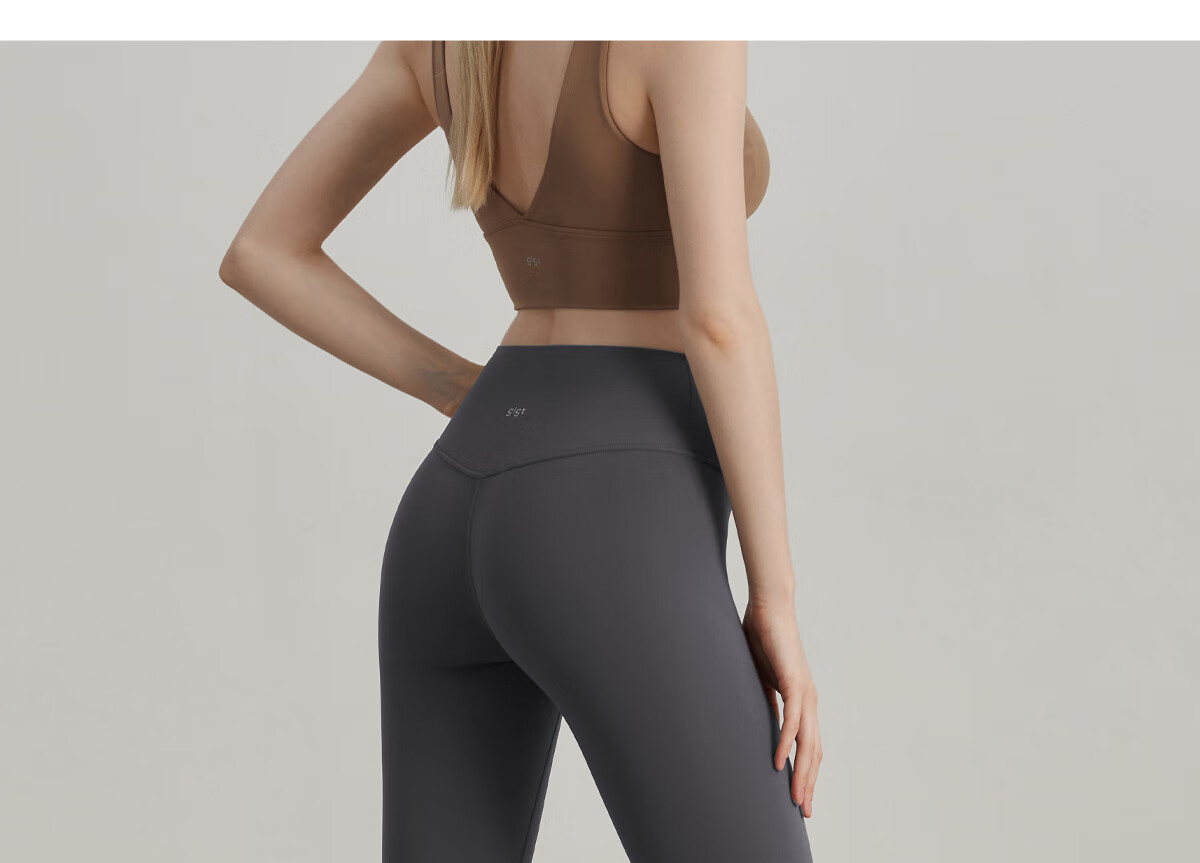 Gigt Yoga Pants for Women, High-Waisted Slimming Sports Leggings, Daily Running Shark Pants, Bare-Feel Fitness Pants 26