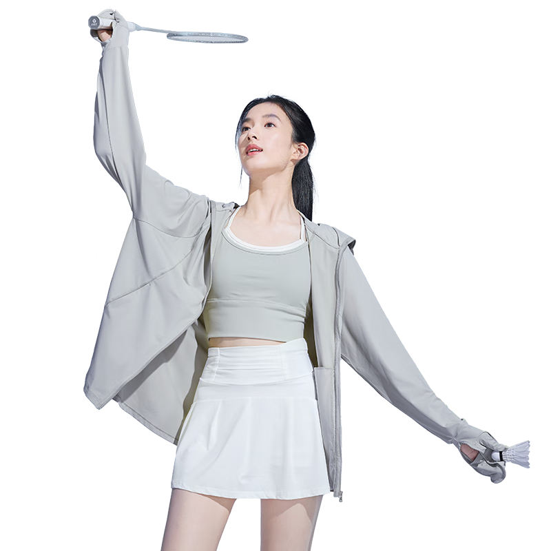 Moxun [Zhao Lusi Same Style] Summer Breathable Ice Titanium Yarn Ice Silk Cooling Outdoor Sun Protection Jacket
