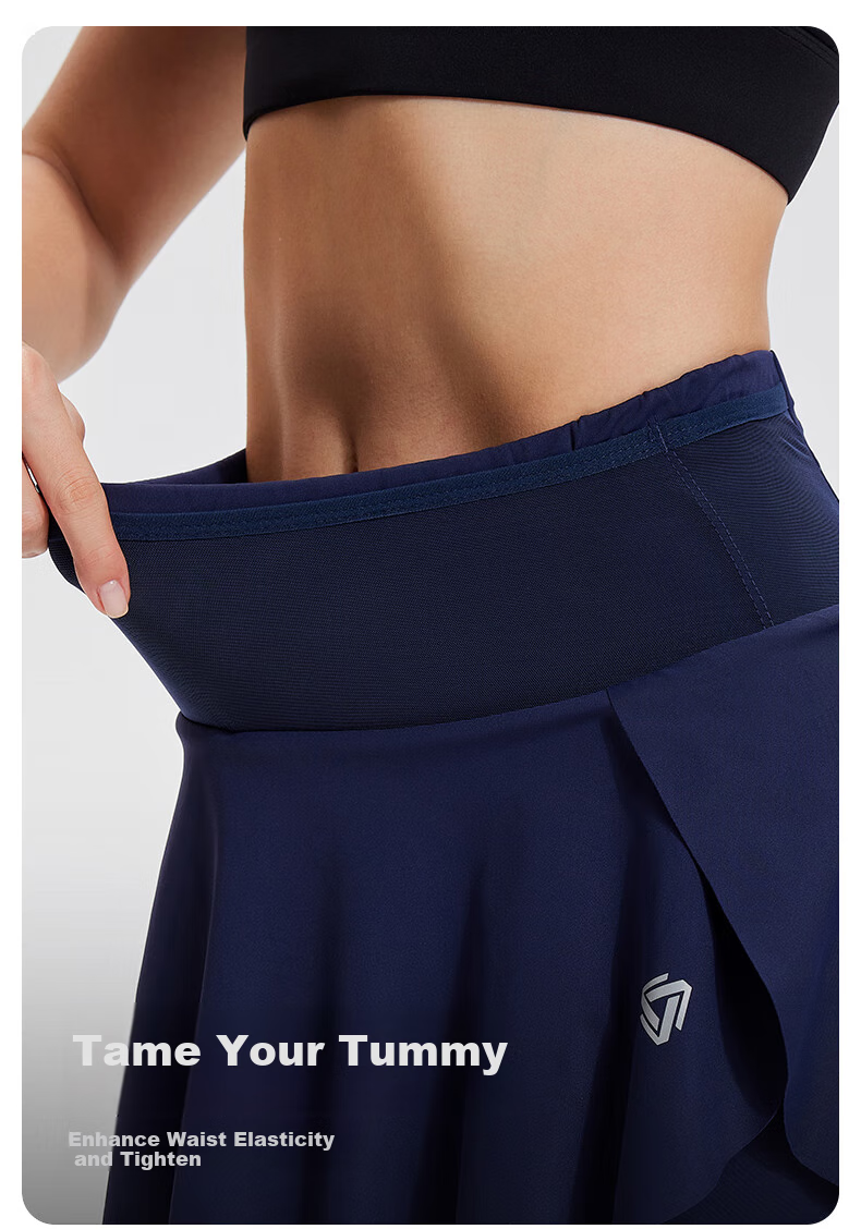 Cosleaf Women's Running Fitness Pants with Built-In Shorts, Anti-Exposure Slim-Fit Elastic Yoga Leggings, Professional Waist Bag Sports Pants 6