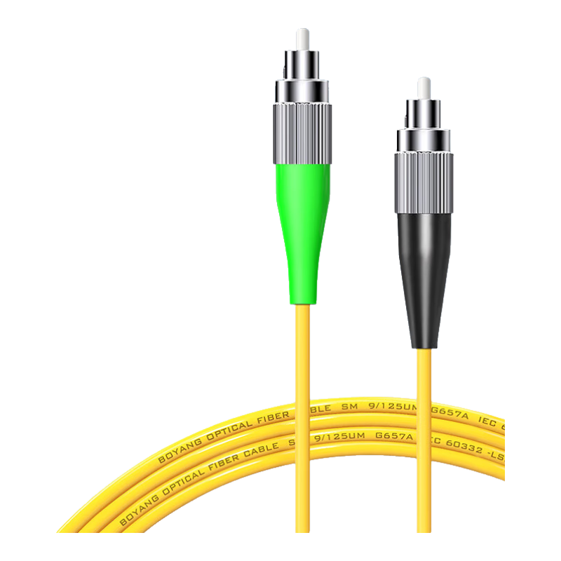 BOYANG BY-3731SM Telecom Grade Fiber Optic Patch Cord 3m FC/APC-FC/UPC Single Mode Single Core Fiber Optic Cable for Broadcasting