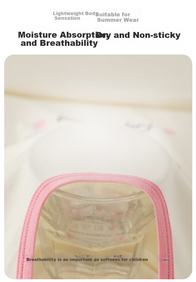 Yalu Children's Summer Pajamas, Breathable Home Wear Set, Boys And Girls Antibacterial Thin Short-Sleeve T-Shirt Air Conditioning Clothes 8