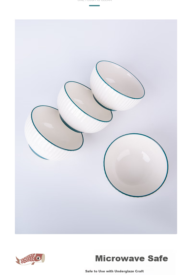 Chuanqi Ceramic Bowls, Chinese White Porcelain Small Bowls, 5 Inches, Set of 4, Household Rice Bowls, Soup Bowls, Noodle Bowls, Shuanghua 4