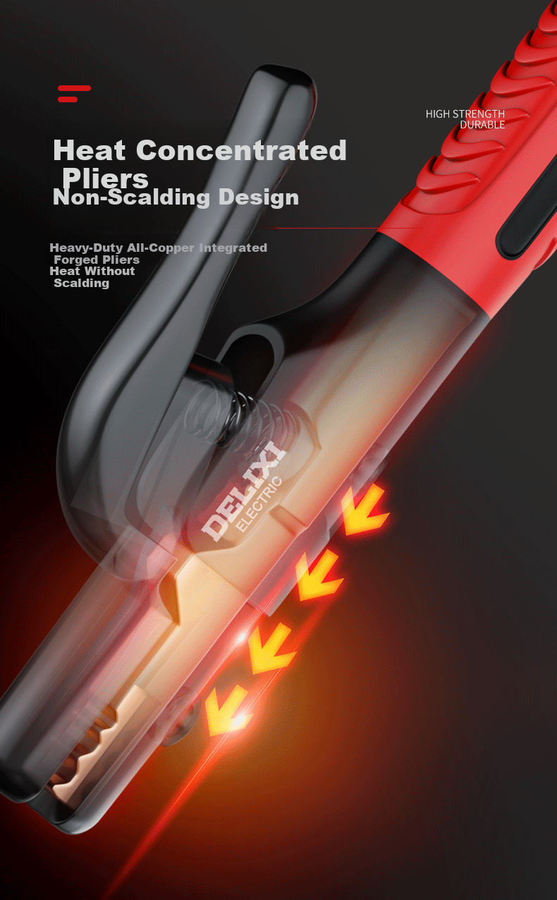 DELIXI Welding Clamp, Industrial-Grade Anti-Scalding Welding Clamp, Argon Arc Welding Gun Accessories, Copper Welding Clamp 7