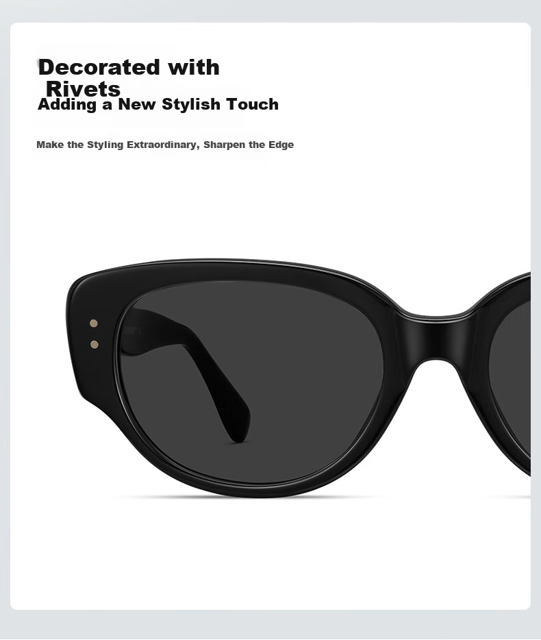 CAPONI Cat Eye Sunglasses for Women, Polarized Sunglasses, Father's Gift for Boyfriend, Girlfriend Or Wife, Practical Eyewear Gift Box Set 6