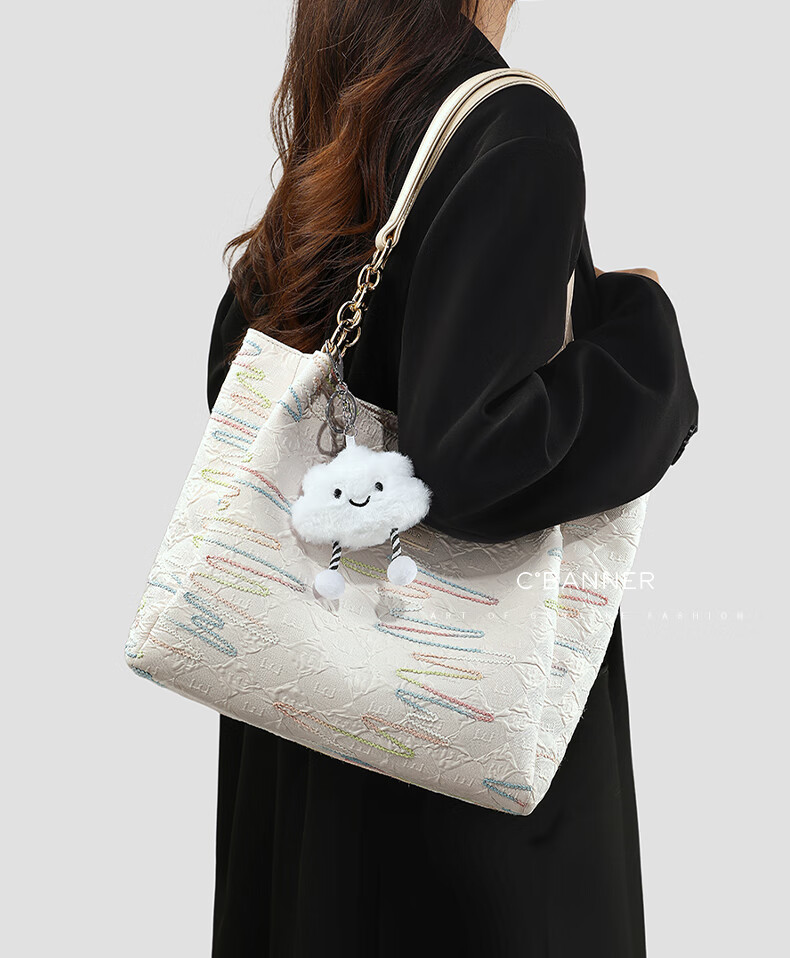 C.BANNER Handbag, Women's Shoulder Tote Bag, Light Luxury Large Capacity Underarm Bag, Brand Birthday Gift for Girlfriend on May 20 1