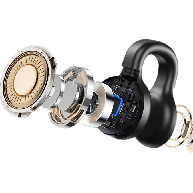 Беспроводные наушники Chuang MP3 с LED-экраном, костной проводимостью, Bluetooth, ёмким аккумулятором для спорта