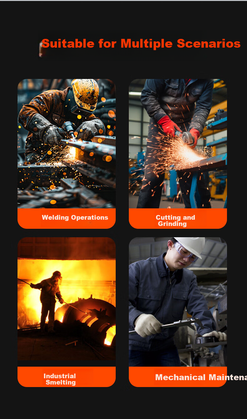 NXG Leather Welding Gloves, Thickened And Extended, Wear-Resistant, Heat-Resistant, Full Leather, Electric Welding Insulation, Anti-Scalding, Anti-Electrical Arc Spark, Welding Protective Gloves, X73 4