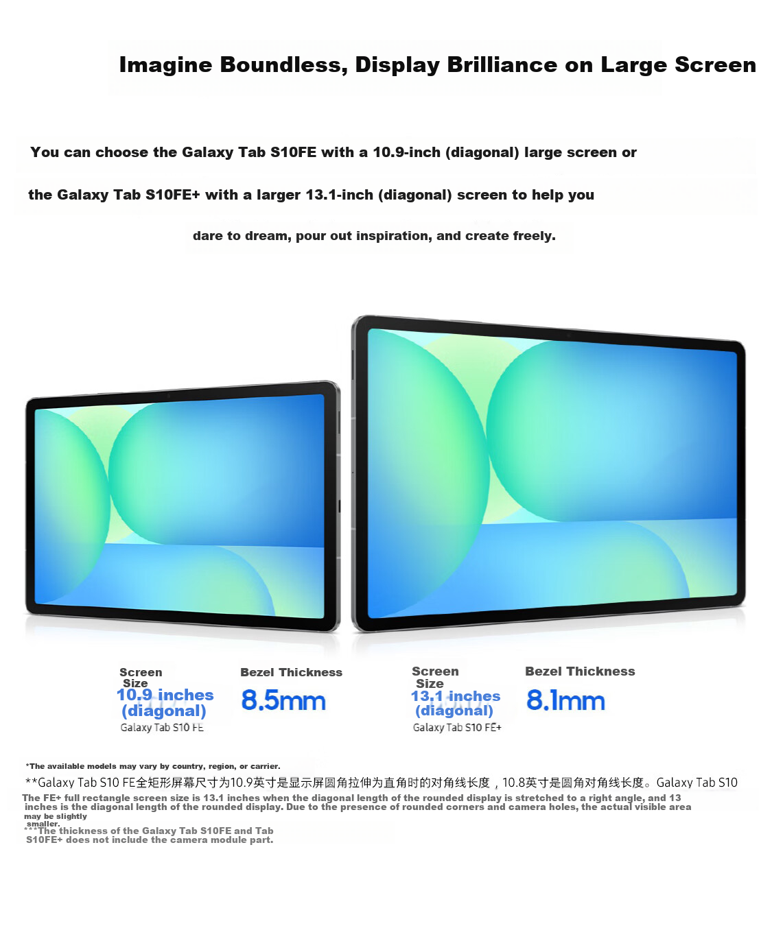 SAMSUNG [Subsidies] S10 FE+ 13.1-Inch 2025 Model Tablet/AI Smart Learning And Office, 8GB+128GB, Elegant Gray, WIFI 9