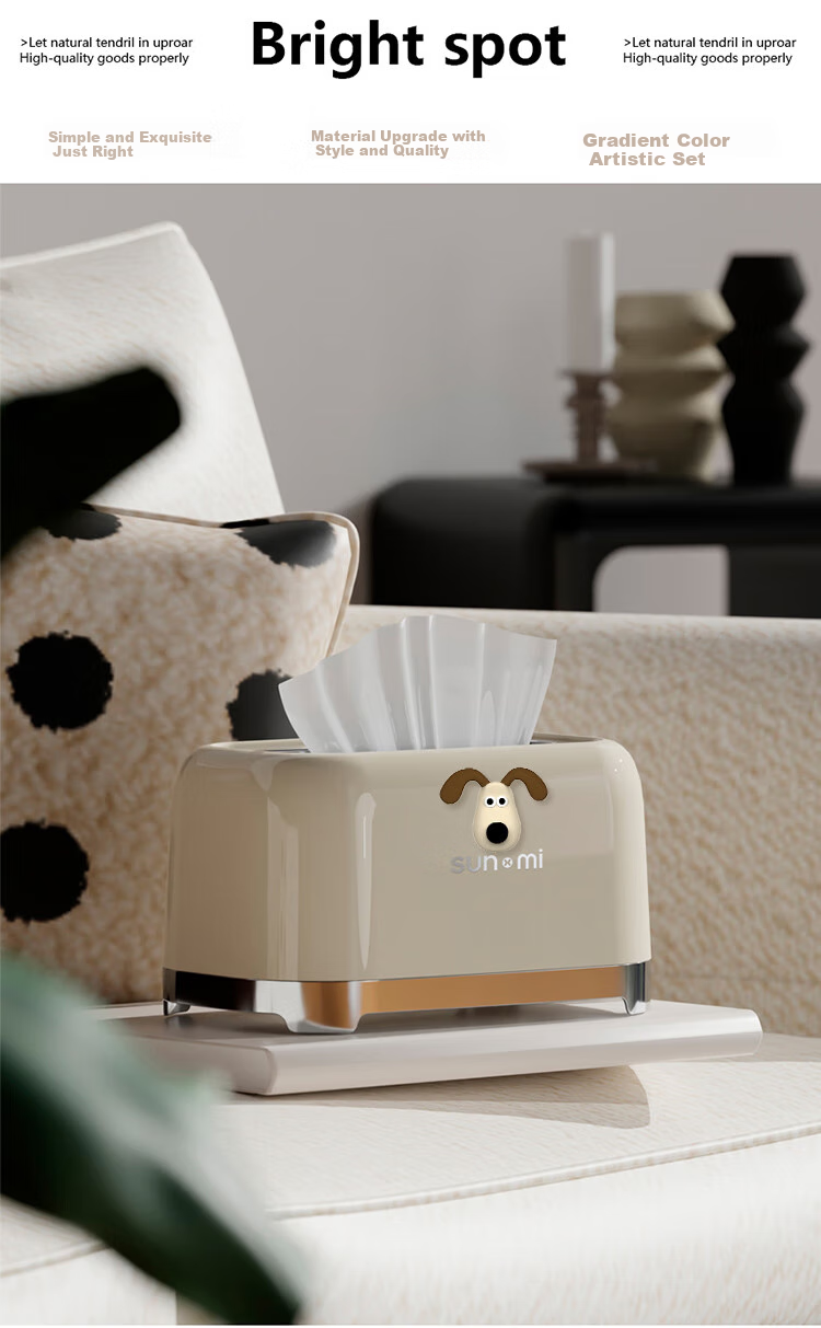 Daisy Leaf Japanese Wall-Mounted Tissue Box, Face Towel Storage Box for Bathroom And Kitchen, Thickened Hanging Paper Towel Dispenser 2