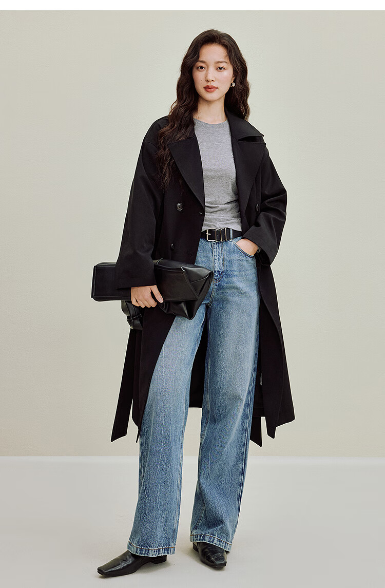 INMAN Wool Stand Collar T-Shirt 2025 Autumn Women's New Layered Slim Fit Long Sleeve Base Shirt Light Gray S 26