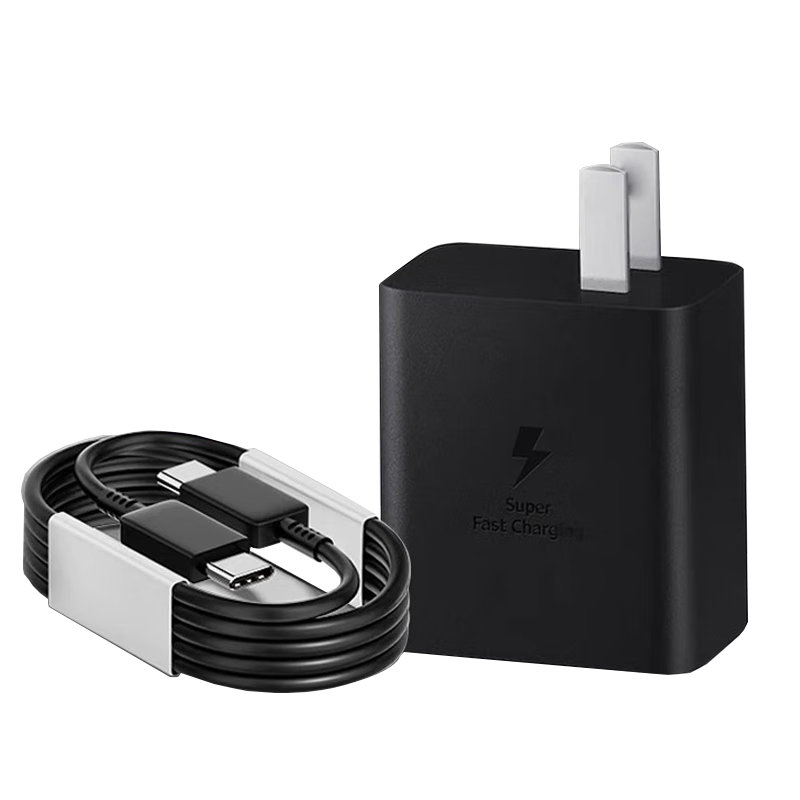 JOWOYE Samsung Phone Charger, 22.5W/45W Set, Super Fast Charging, 25W Data Cable, Suitable for S25s24Ultra/S23/S21/GalaxyZFoldA55 Tablet Adapter