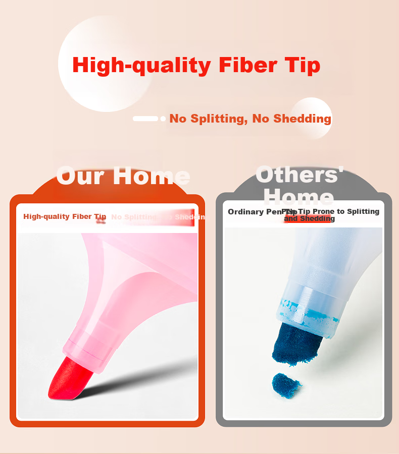 AIHAO [Best-Selling Product] Highlighter Pens, Large Capacity Colorful Marking Pens, Instagram-Style High-Quality Highlighters, Multi-Color Journal Marking Pens, 6 Colors, 6261 5