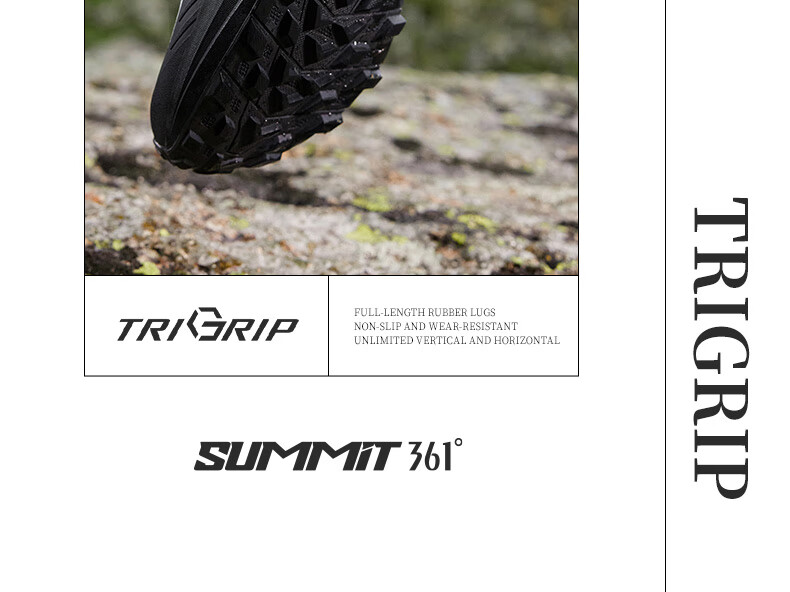 361° Men's Sports Shoes, Breathable Yushan 3 Outdoor Hiking Shock-Absorbing Wear-Resistant Running Shoes for Spring And Summer, Model 672532214-1 25
