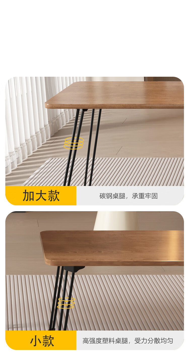 Yupin Foldable Bed Desk, Study Bedroom Office Table, Bay Window Simple Dormitory Student Computer Desk BGZ775 Thickened Versio 9