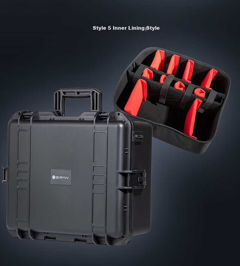 EIRMAI R201 Suitable for DJI Drones, Digital SLR Cameras, Safety Cases, Multifunctional Storage Boxes, Instrument Cases, Photography Equipment, Lenses, Moisture-Proof Boxes, Black 3