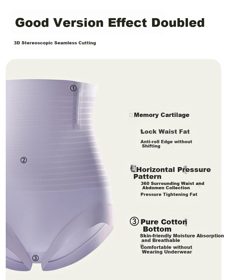 FitonTon High-Waisted Tummy Control Underwear for Women, Postpartum Belly Slimming Pants, Powerful Tummy Control, Seamless Thin Shaping Underwear for Postpartum Recovery 11