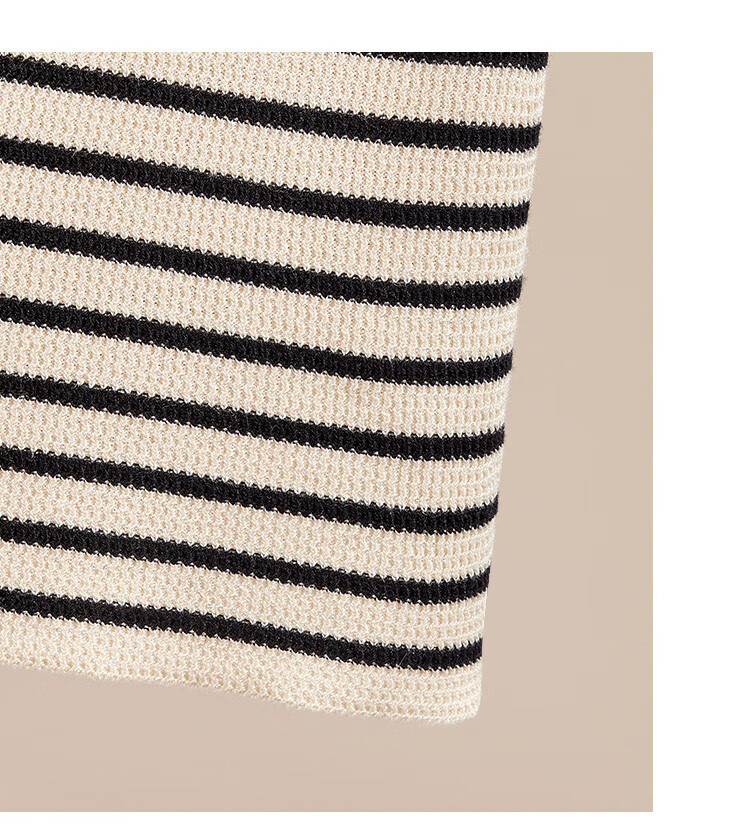 GUJIN Versatile, Slimming Contrasting Striped Knit Camisole for Women, Spring And Autumn Season, Sleeveless Short Top for Outer Wear Or Inner Layering 10