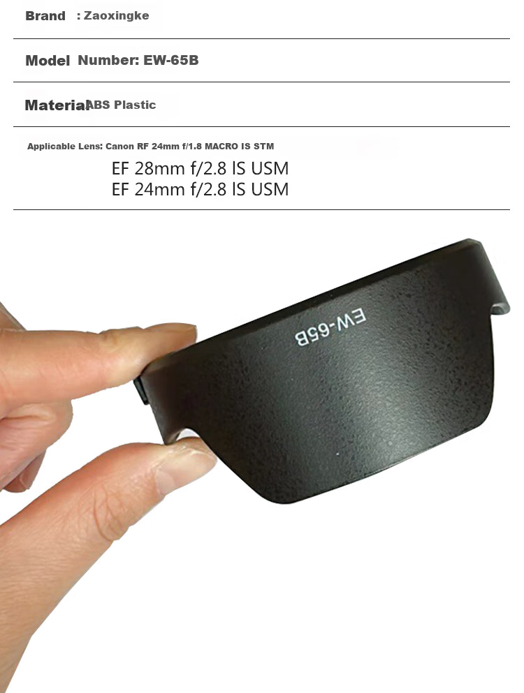 Earlymen Lens Hood EW-78F, Compatible with Canon RF 24-240mm Lenses R8 R50 RP R5 R6II Second Generation R7 R10, Protective Accessory, Sunshade 2