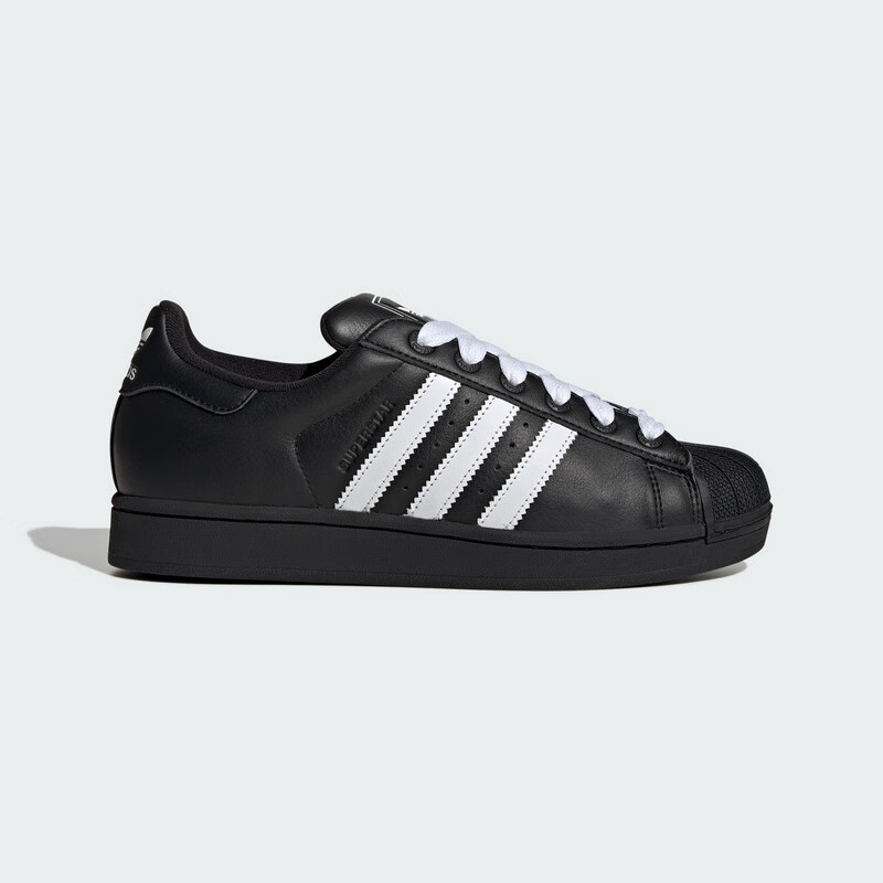 Adidas Trefoil Series, Men's And Women's Shoes, SUPERSTAR II Casual Shoes KK4474, Black, Size 38 1