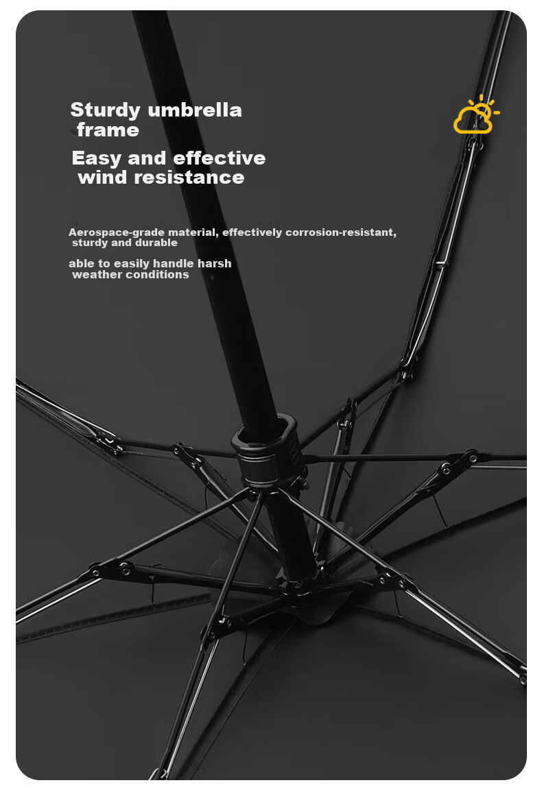 Fanyejia Ultra-Light Portable Sun Umbrella, Compact for Both Sun And Rain, Six-Fold Colorful Rubber Sunshade, UV Protection And Rain Umbrella 13