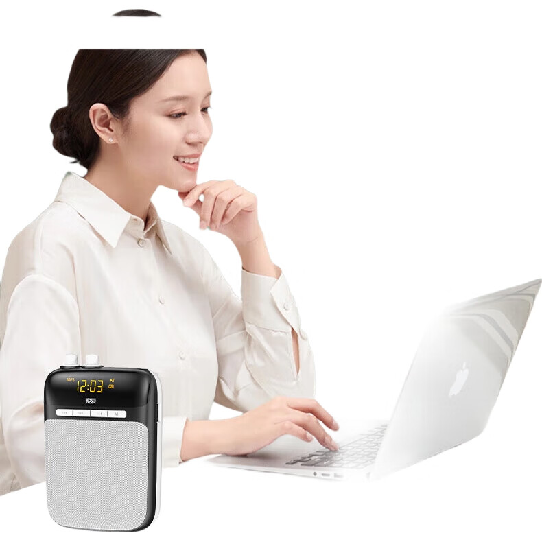 Портативный усилитель звука Soaiy S318PRO, 10 Вт, с Bluetooth, TF-картой, U-диском, микрофоном, для учителей и гидов, цвет "розовое золото"